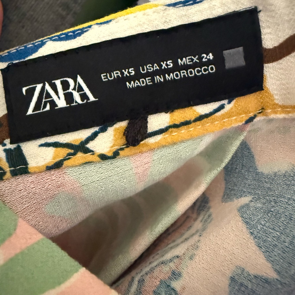 Zara Pink Multicolor Floral Midi Skirt - Picture 12 of 15